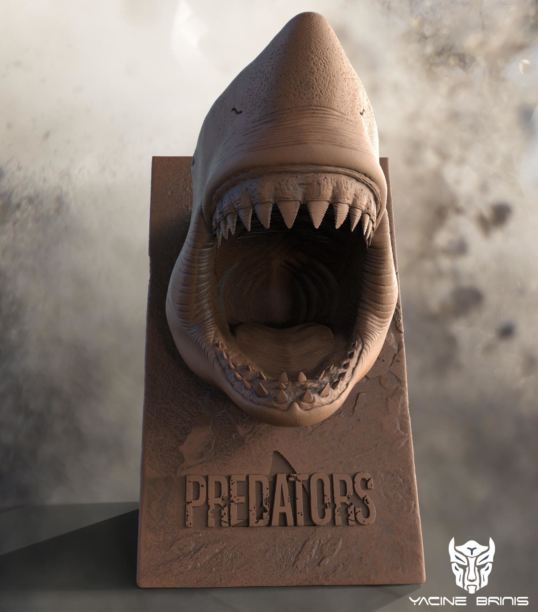 White Shark 3D Model 3D print model_6