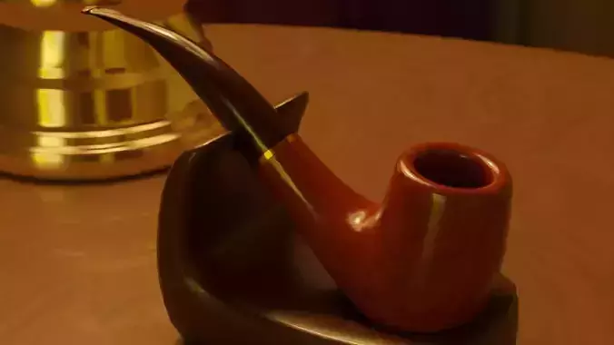 Billiards Pipe Low-poly 3D model