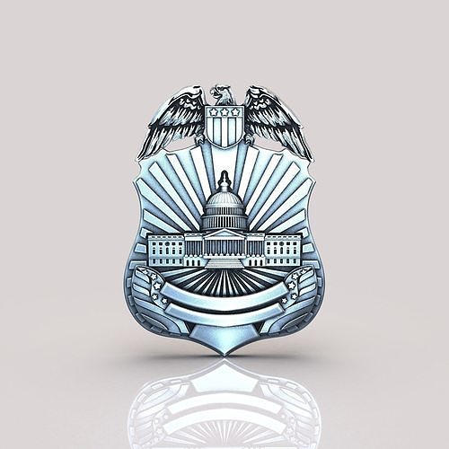 Police badge 3D print model