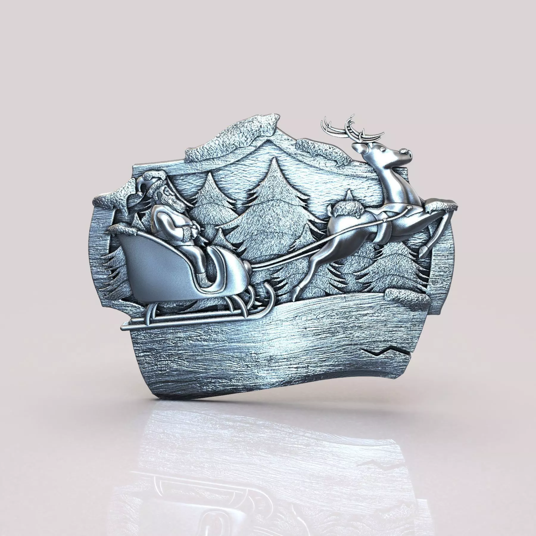 Santa Logo 3D print model