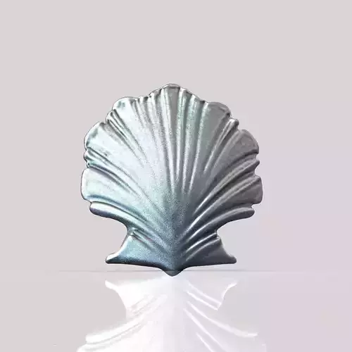 Shell silver 3D print model