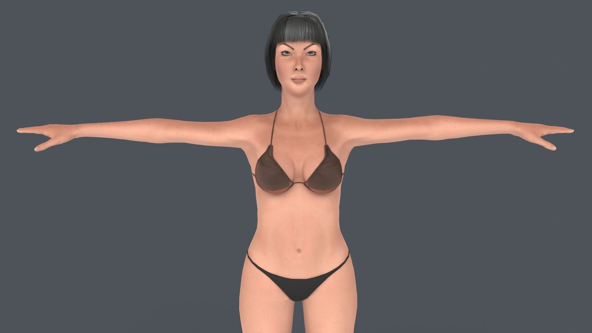 Asena Female Character Rigged Low-poly 3D model_7