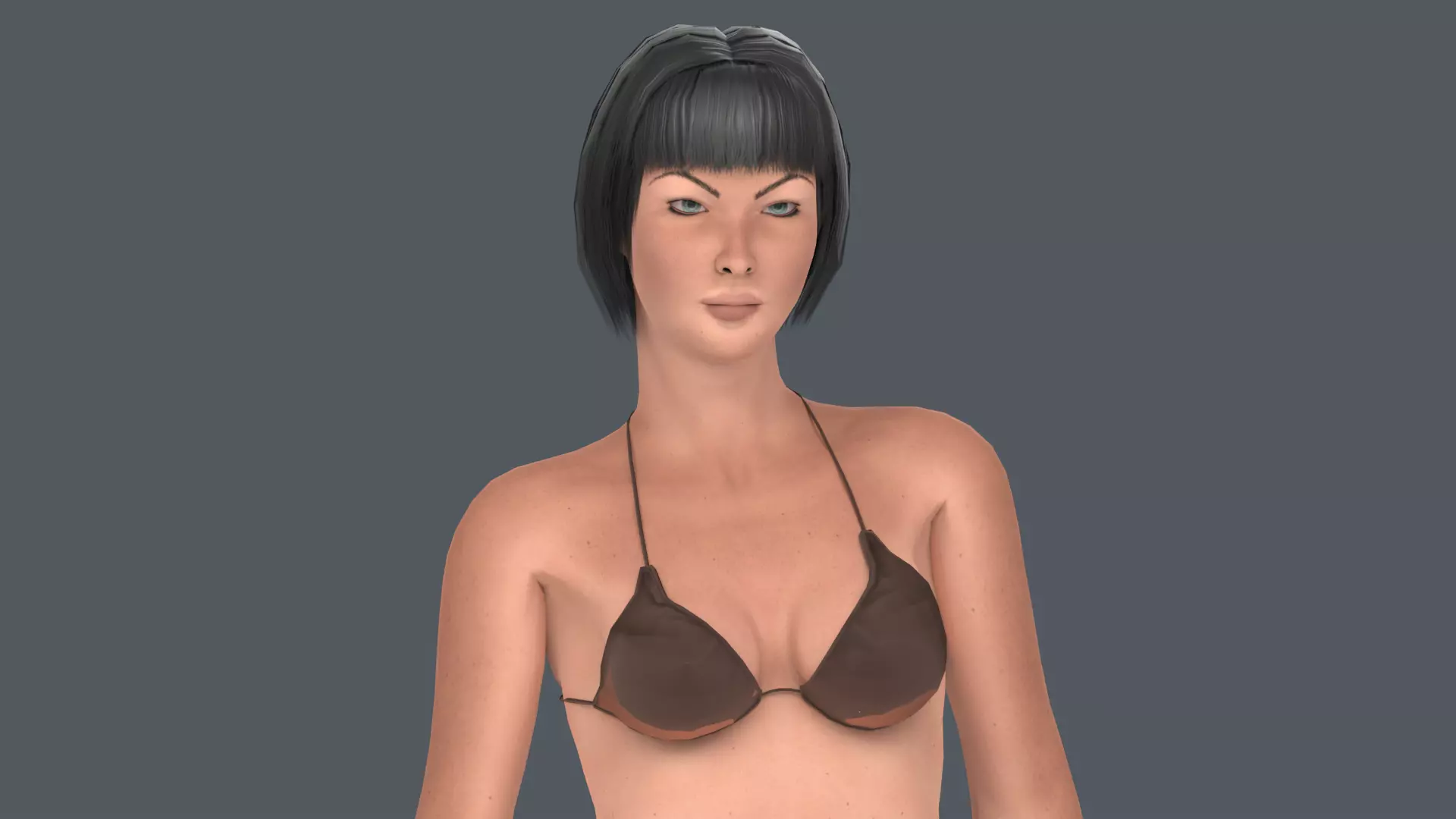 Asena Female Character Rigged Low-poly 3D model_0