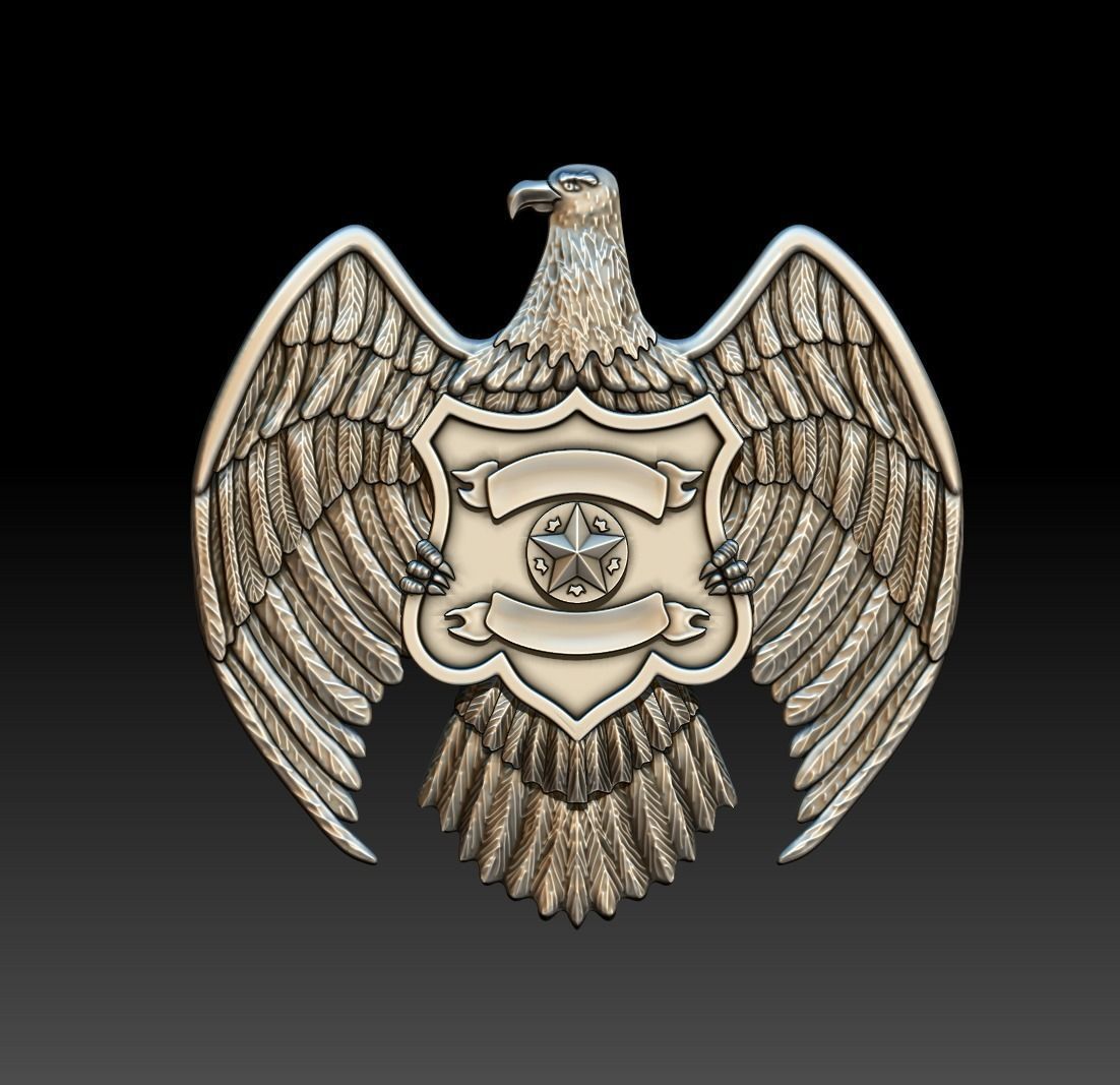 Texas eagle 3D print model_3