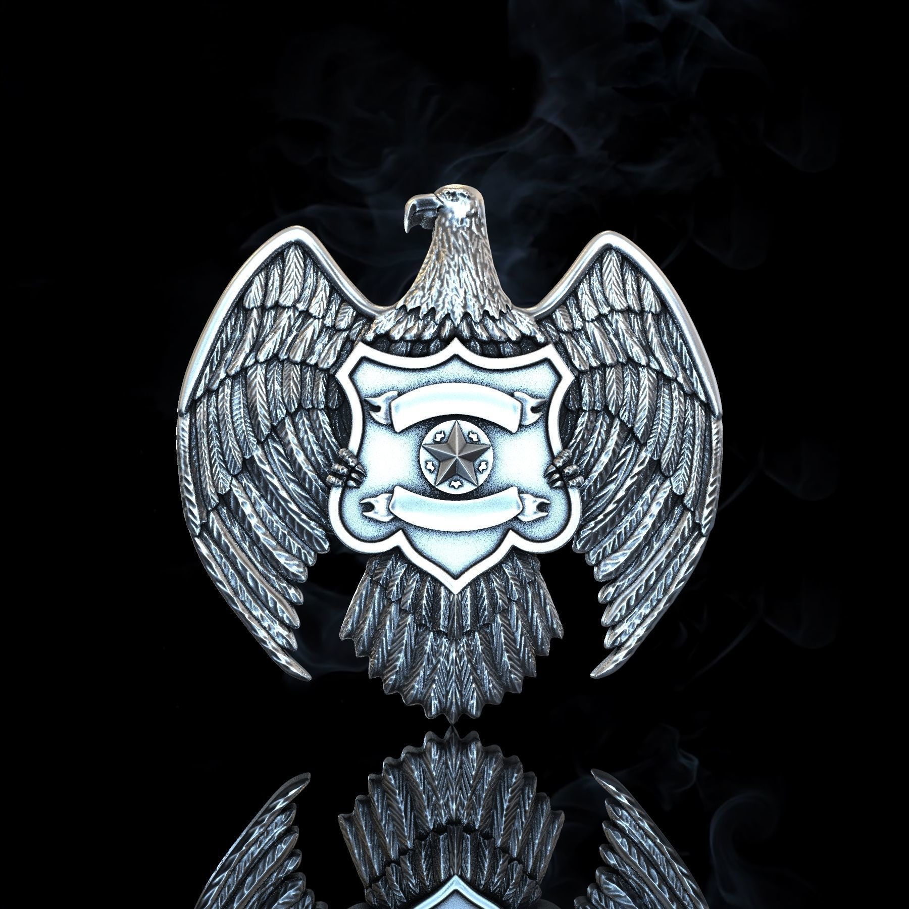 Texas eagle 3D print model_2