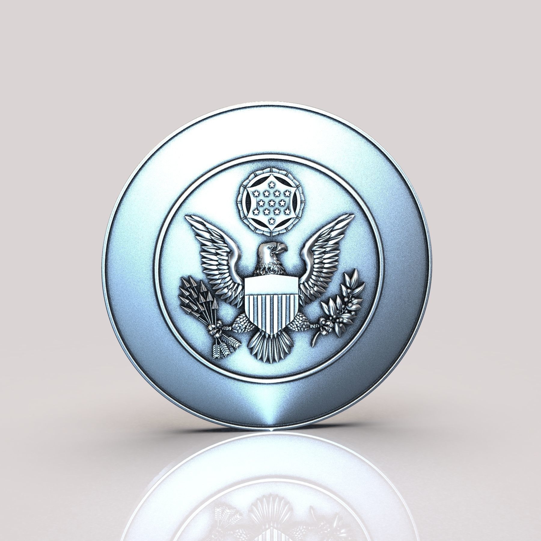 US GREAT SEAL 3D model 3D printable | CGTrader
