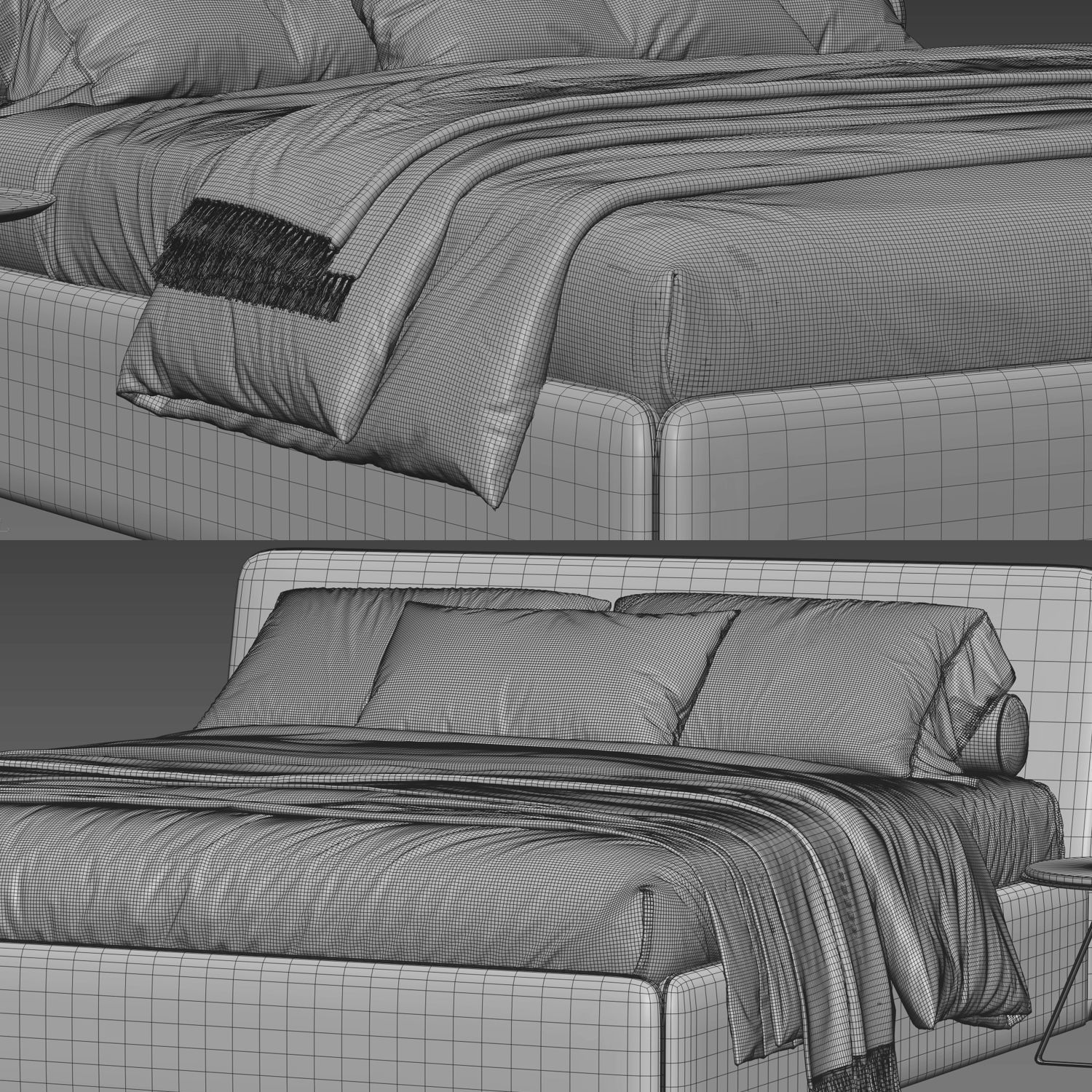 Bonaldo True Bed 3D model_2
