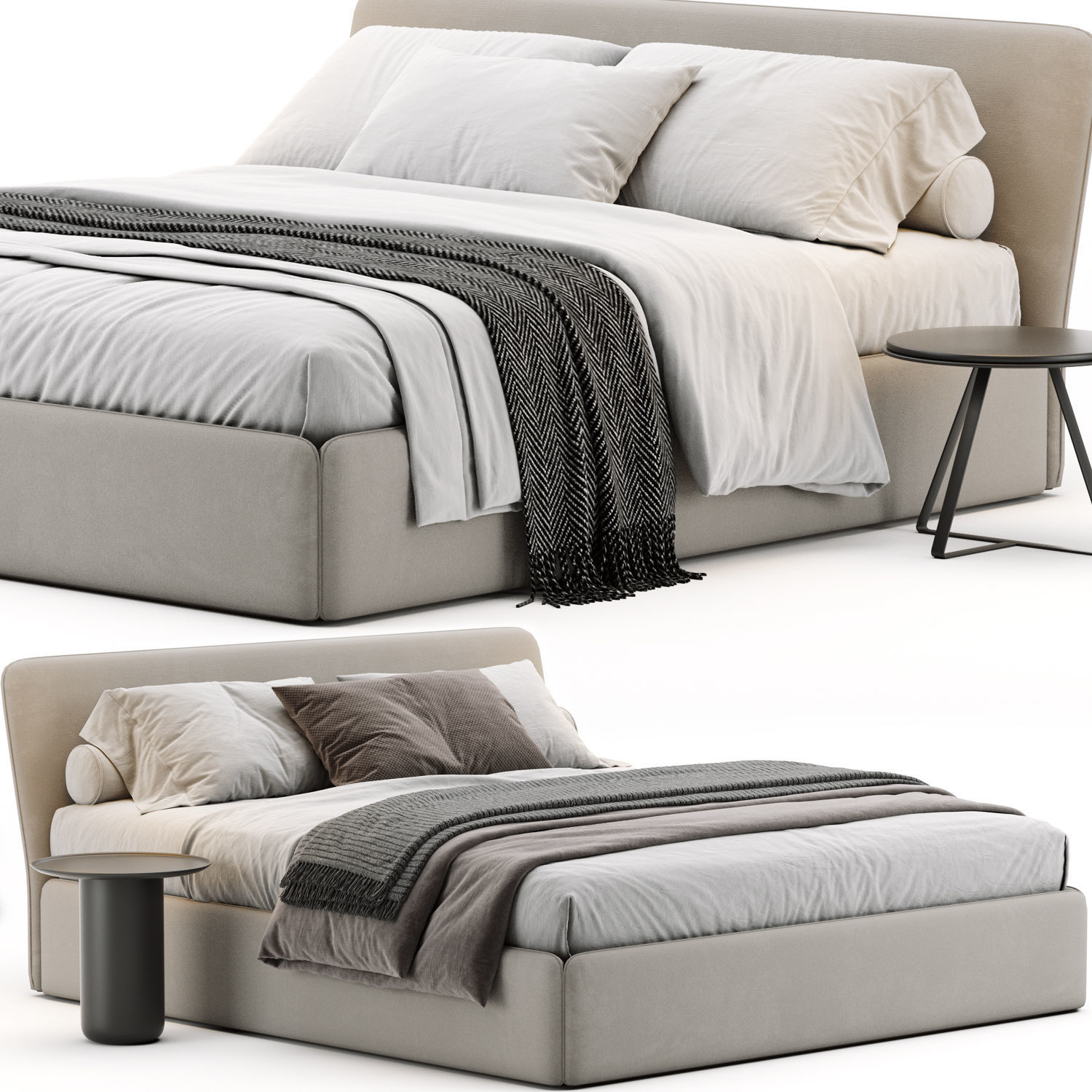 Bonaldo True Bed 3D model_7