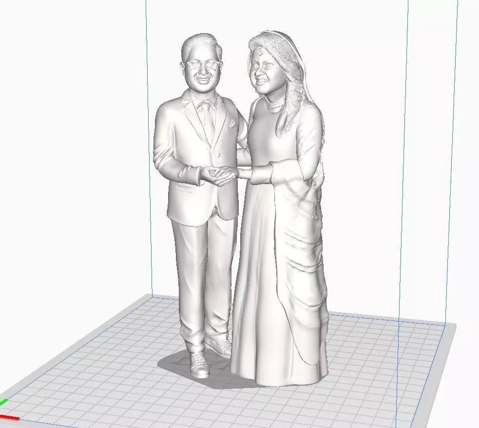 Pakistani wedding valima couple 3D print model