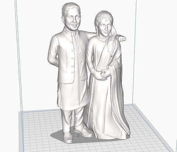  Beautiful Pakistani Couple 3D print model
