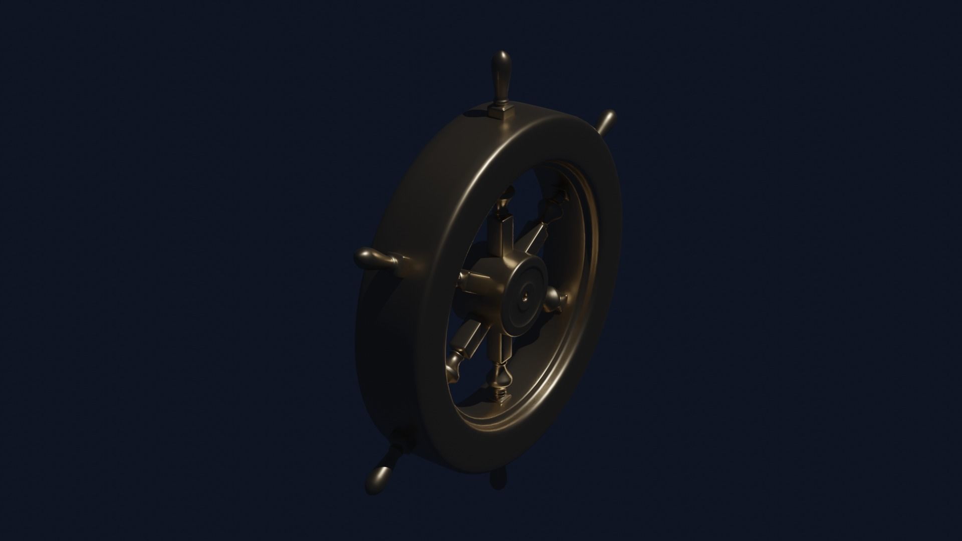 Gold Rudder free 3D model | CGTrader