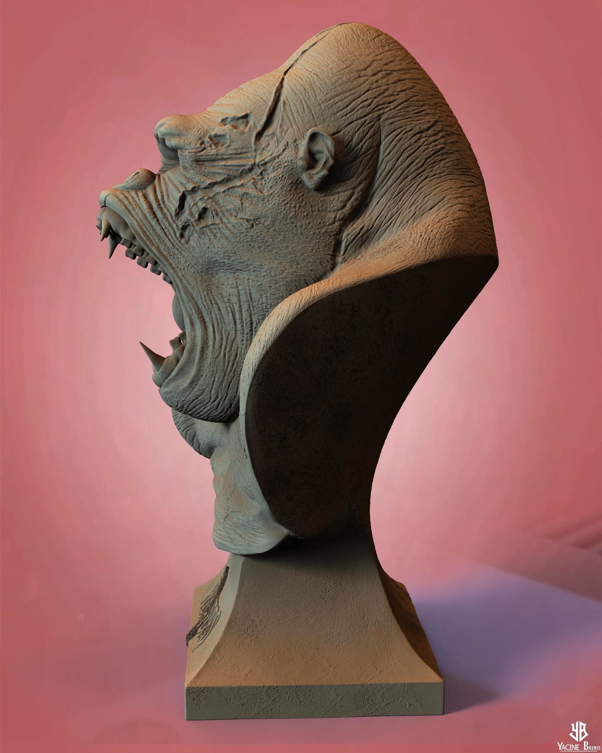 King Gorilla 3D Model 3D print model_13