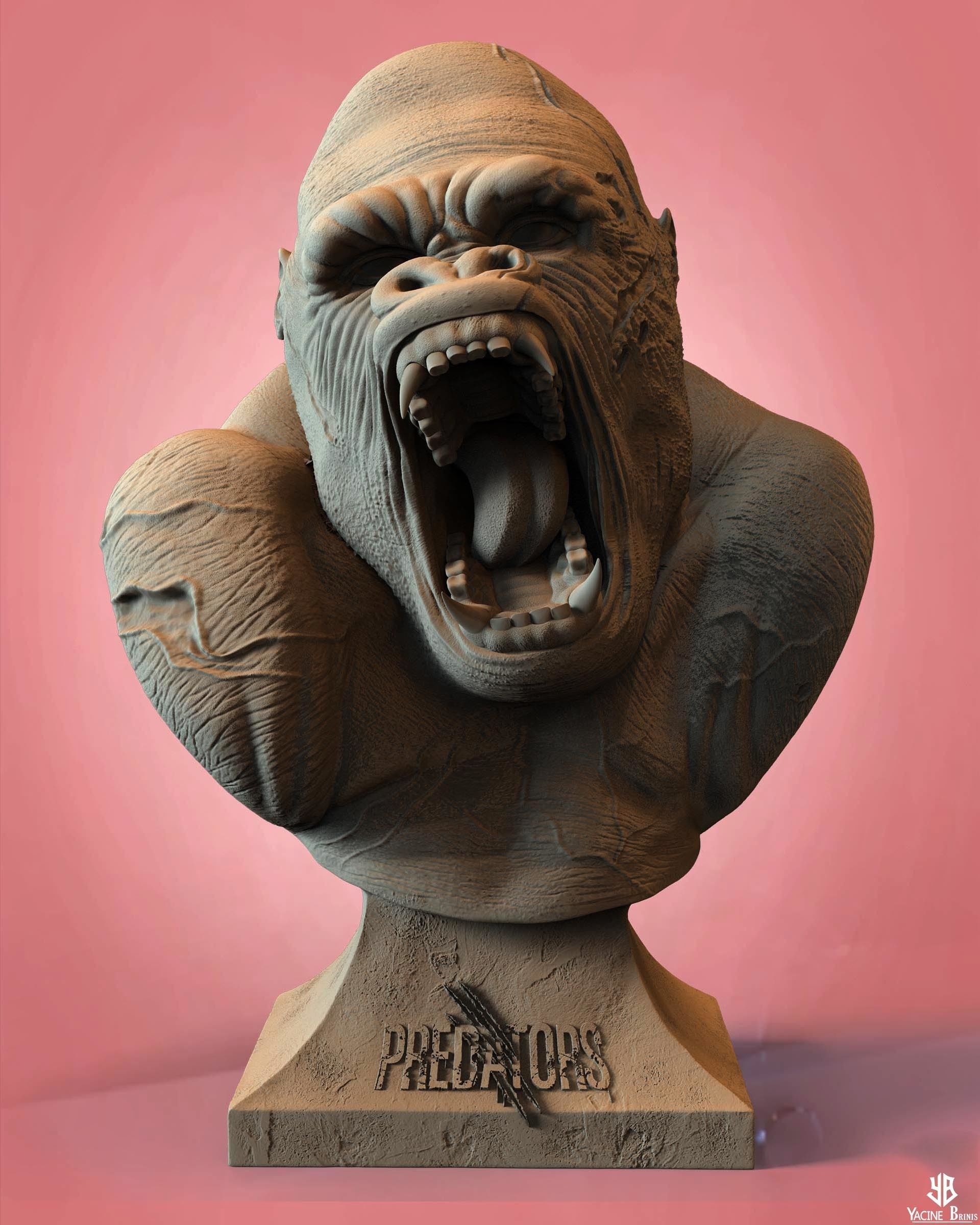 King Gorilla 3D Model 3D print model_12