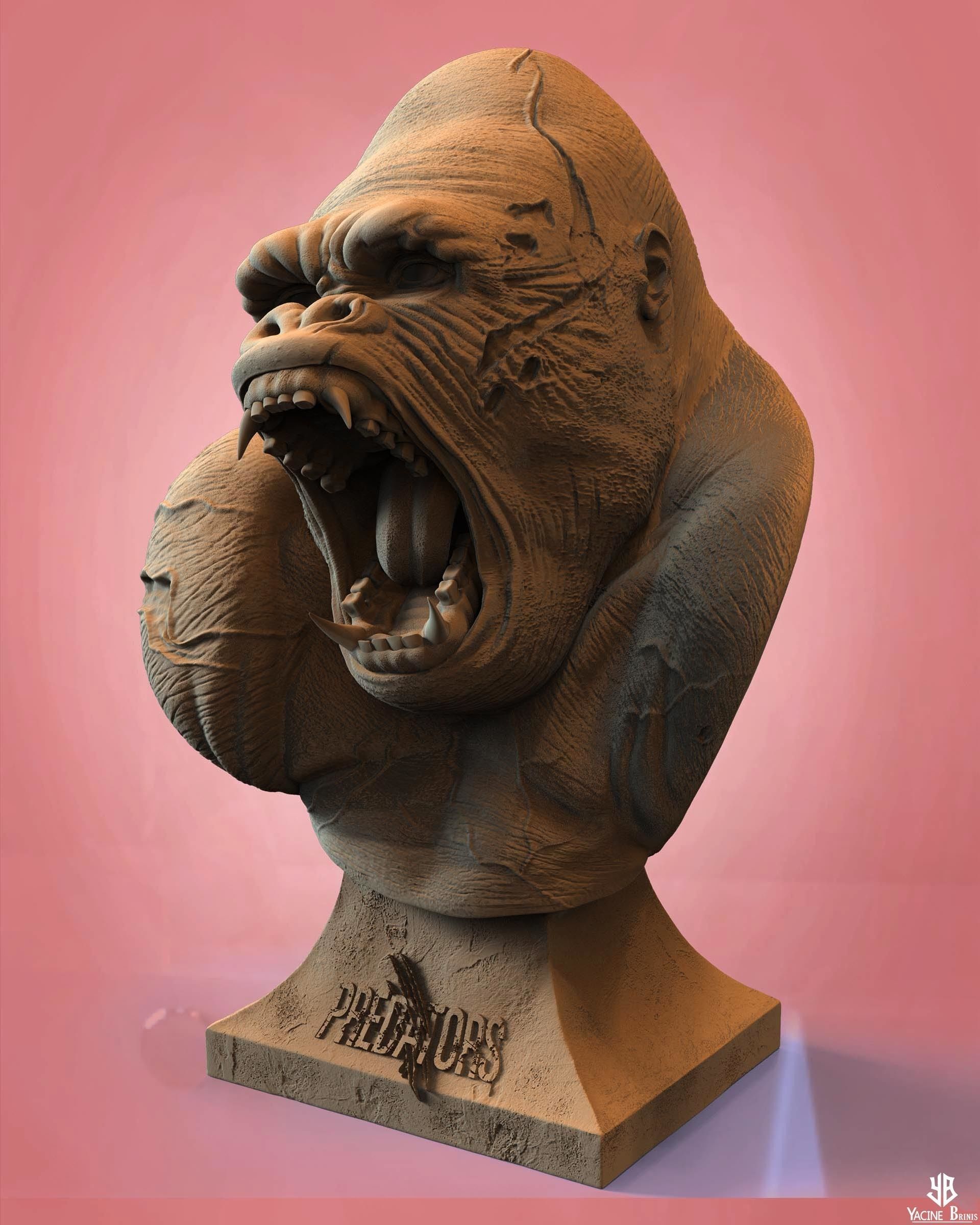 King Gorilla 3D Model 3D print model_11