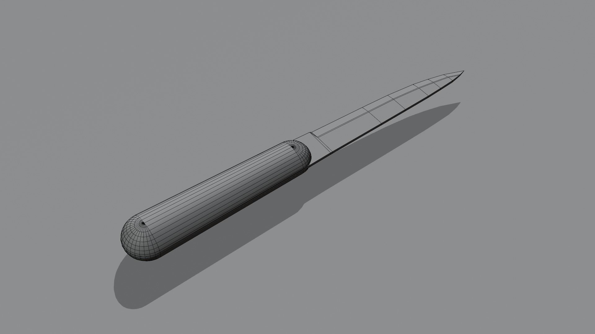 Kitchen Knife Set Low-poly 3D model_9