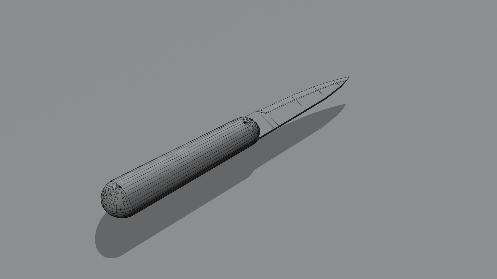 Kitchen Knife Set Low-poly 3D model_11