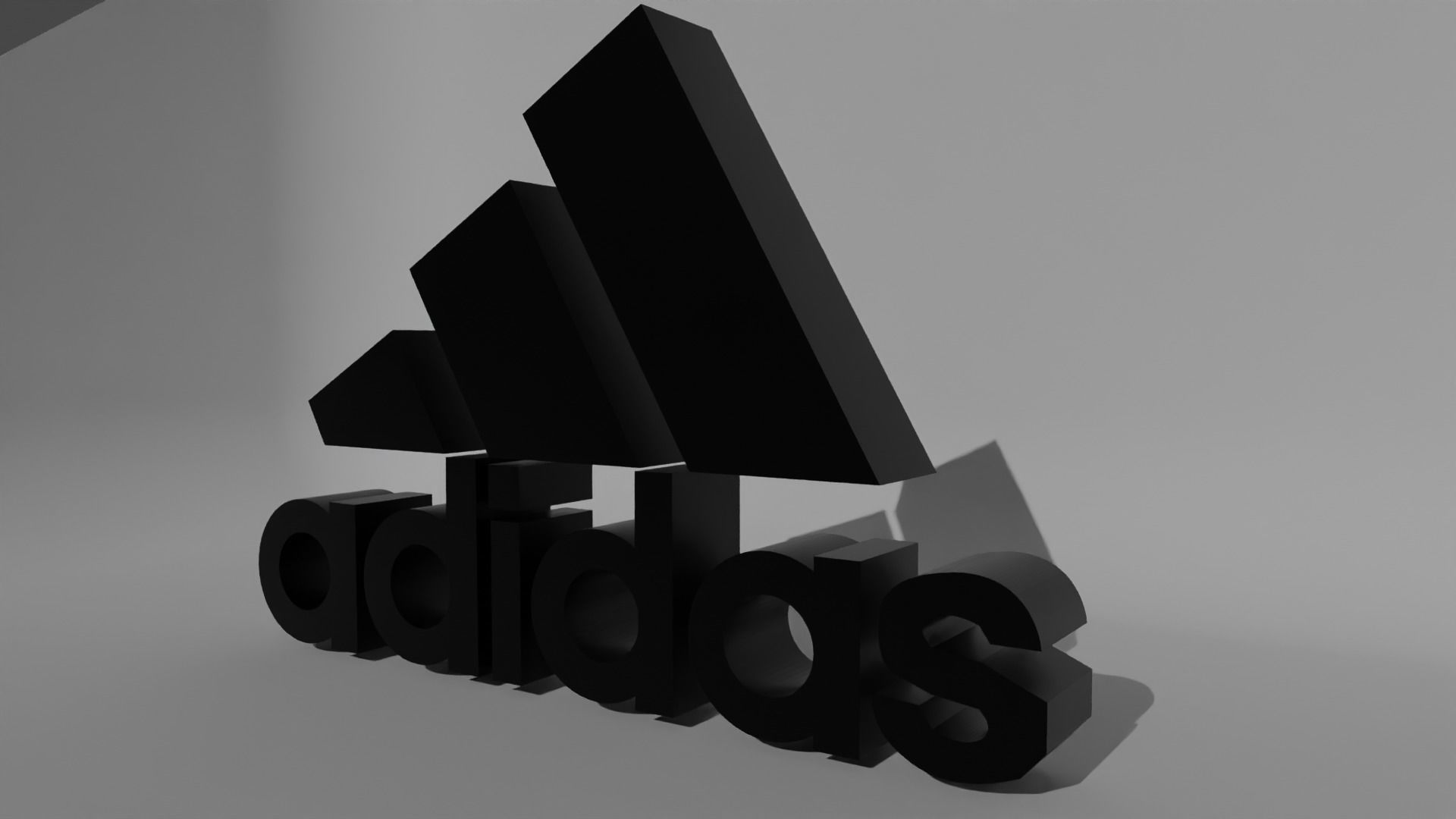 Adidas logo Free 3D model_2