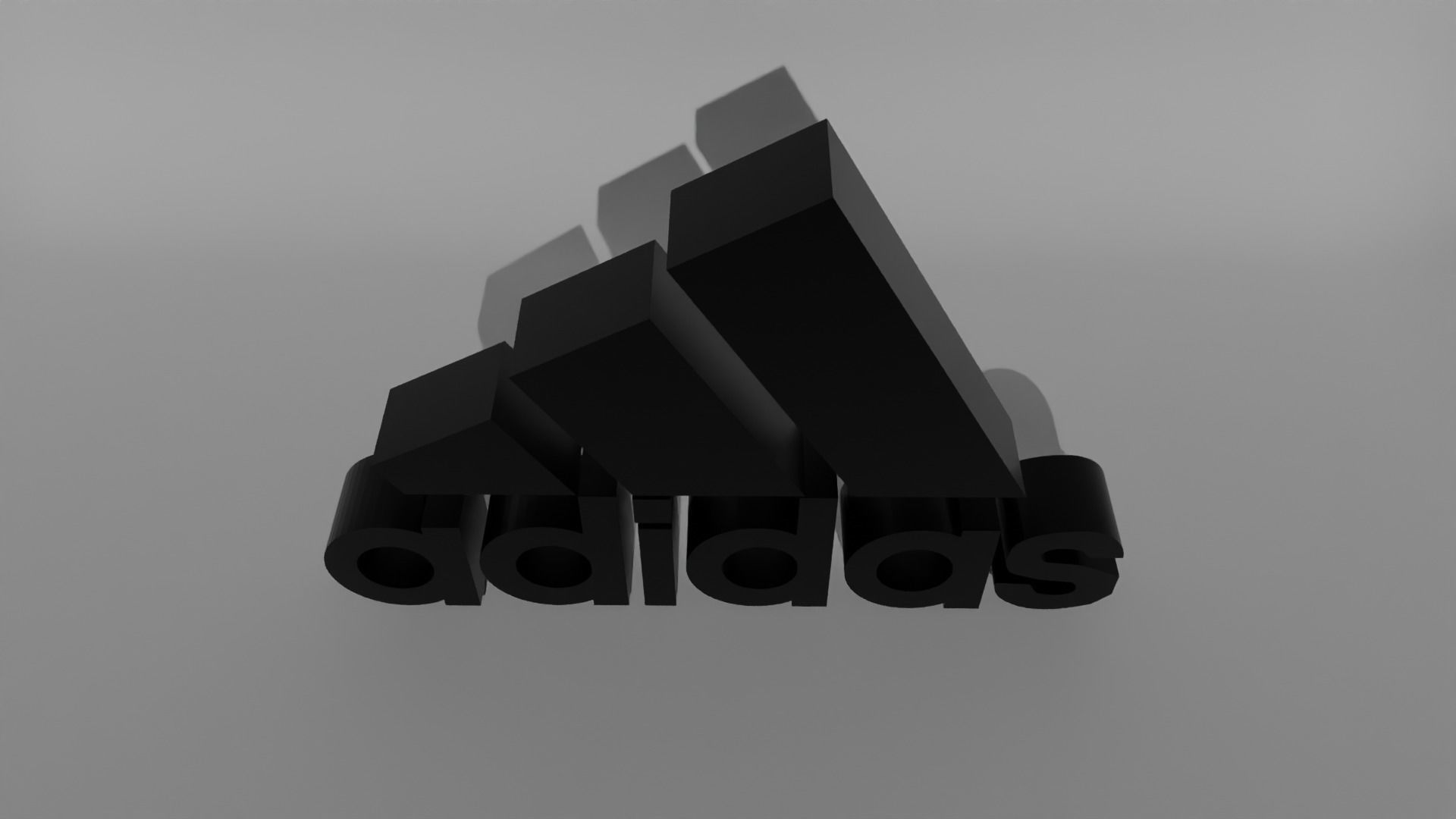 Adidas logo Free 3D model_3