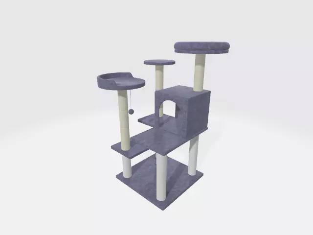 cattower01 cat scratching post 3D model
