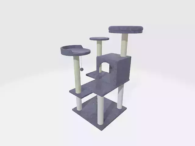 cattower01 cat scratching post 3D model
