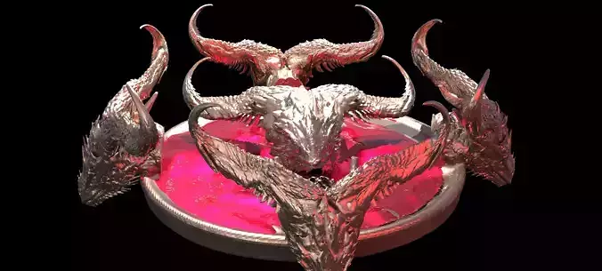 Halloween Demon Scull Stand 2 