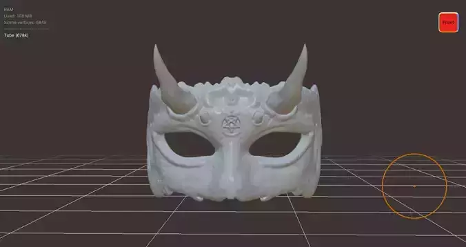 Half mask 3D print model
