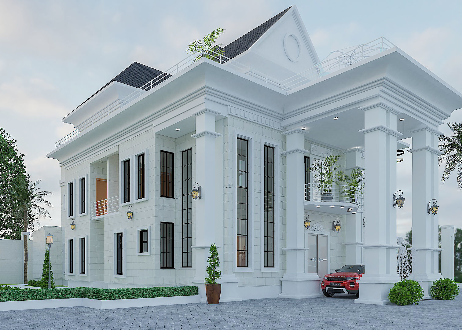 3D MANSION HOUSE  3D model_1