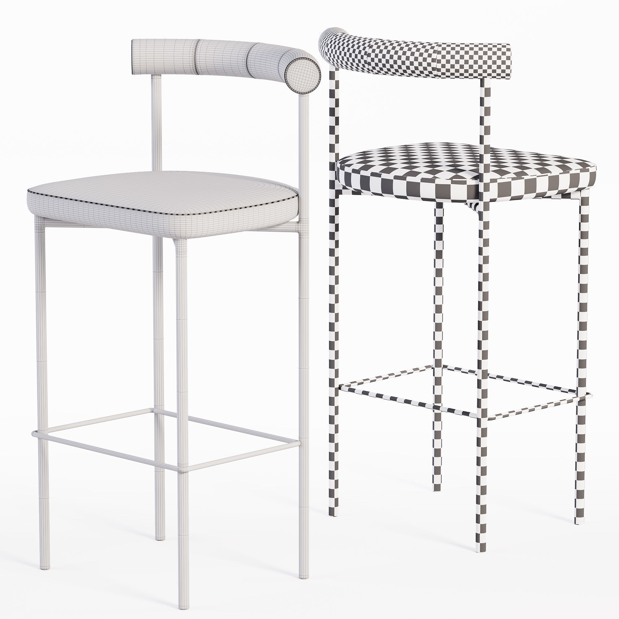 Kashmir Stool by Resident 3D model_2