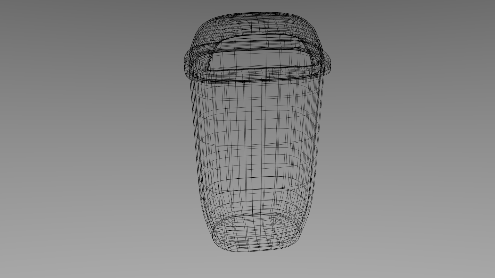 Trash bin 3D model_5