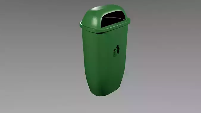 Trash bin 3D model
