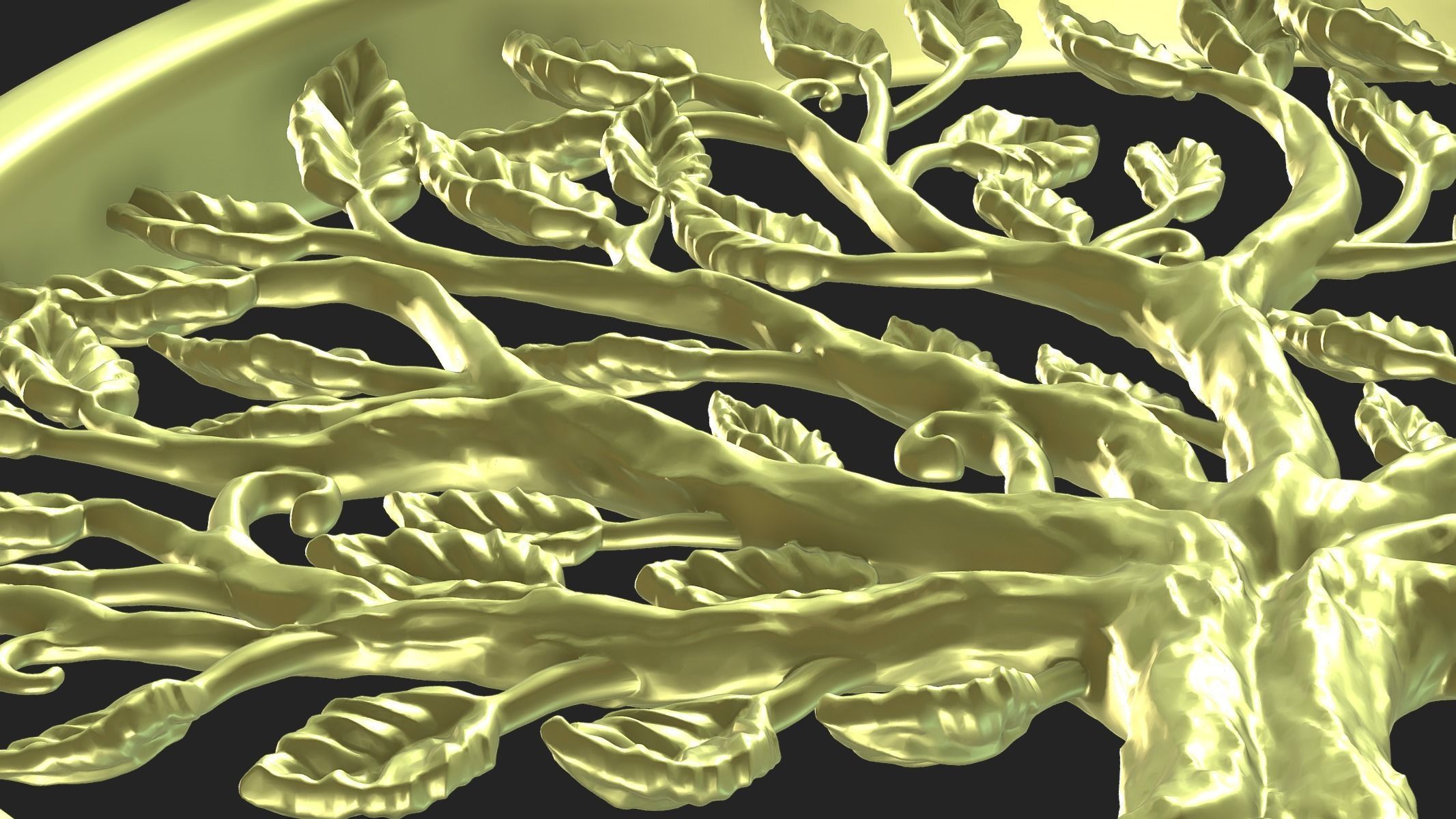 Tree of Life Pendant 3D print model_10