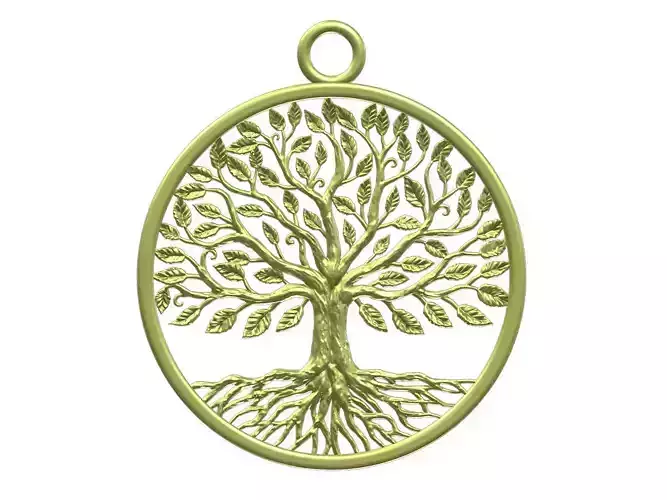 Tree of Life Pendant 3D print model