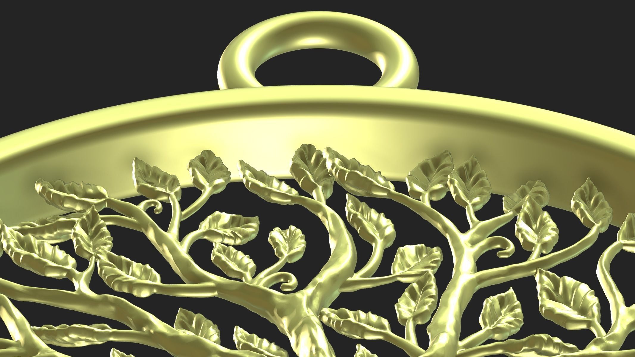 Tree of Life Pendant 3D print model_8