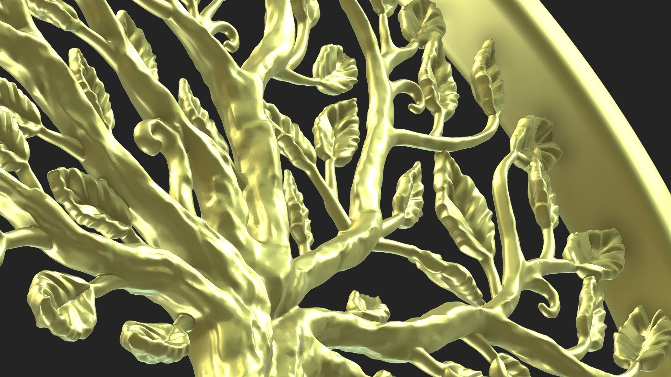 Tree of Life Pendant 3D print model_11