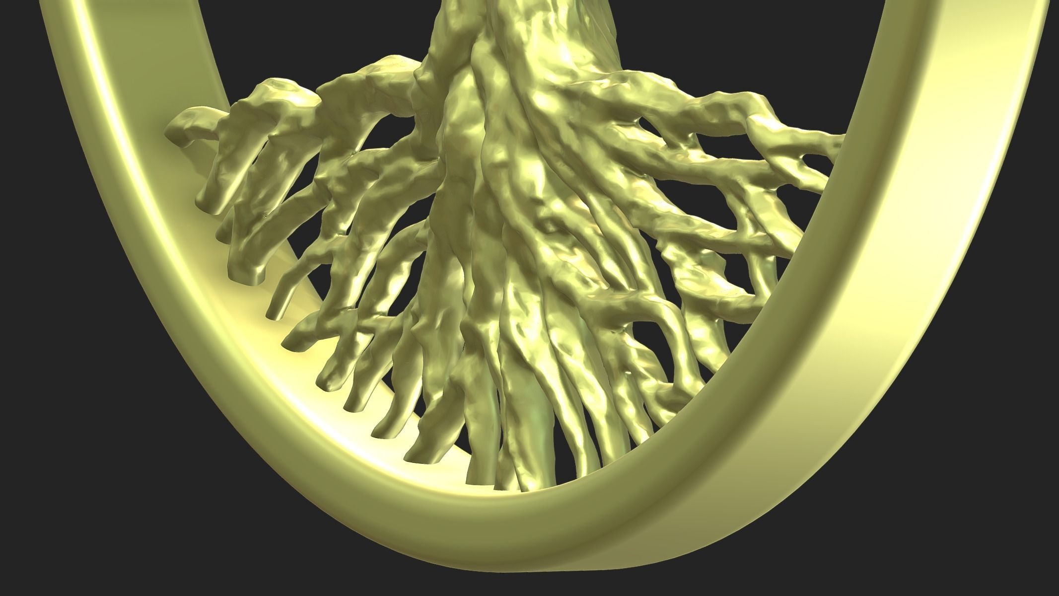 Tree of Life Pendant 3D print model_7