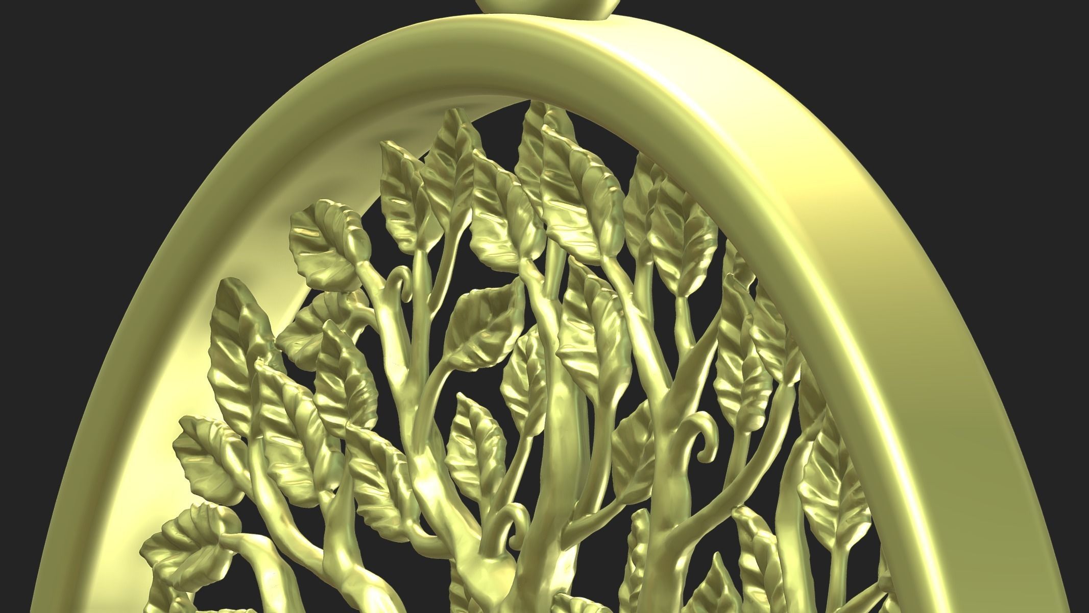 Tree of Life Pendant 3D print model_5