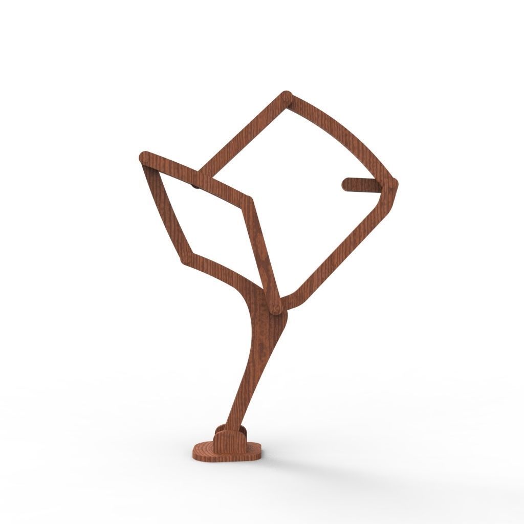 Walking leg mechanism referred to Jensen mechanism free 3D model CGTrader