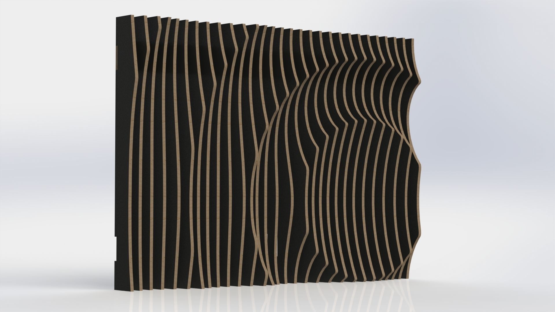 Parametric Wall O 3D model_7