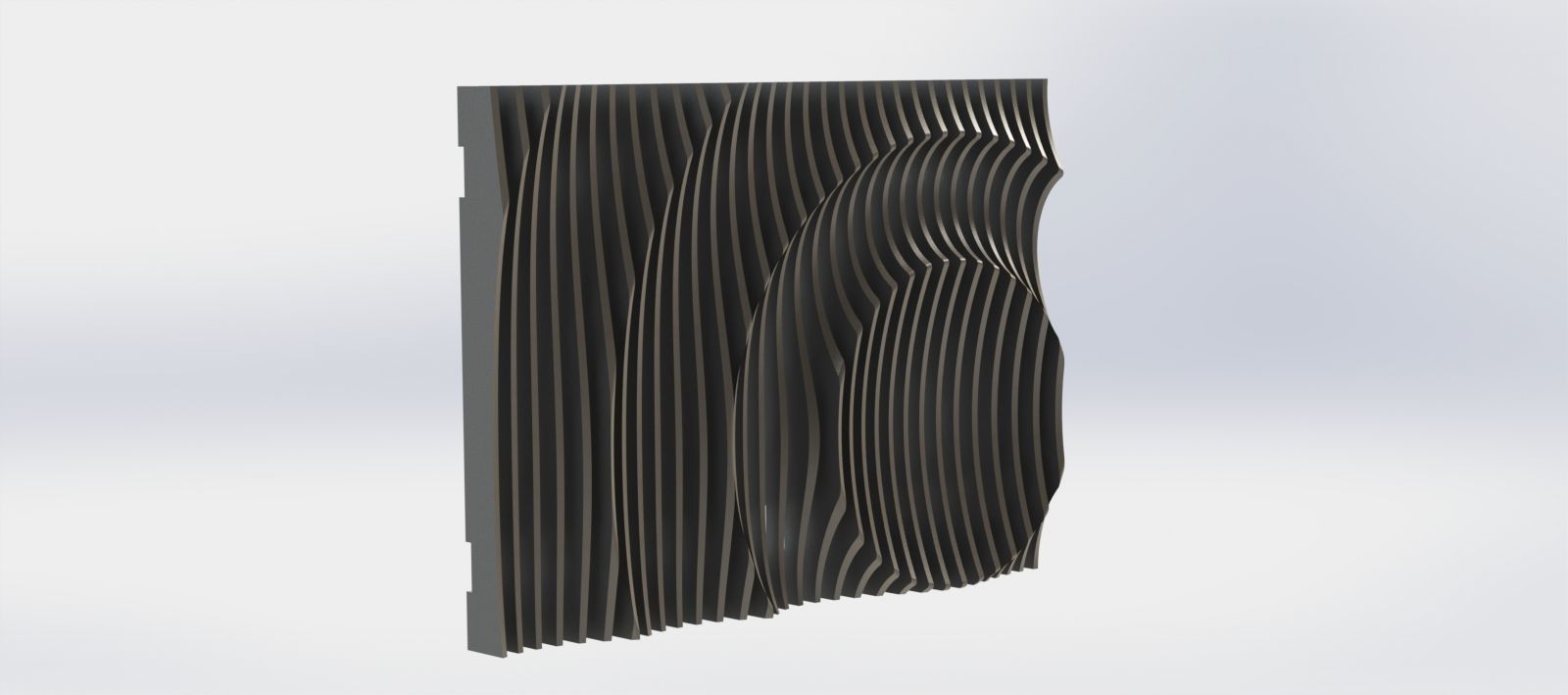 Parametric Wall O 3D model_6