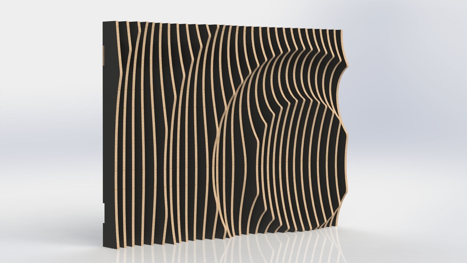 Parametric Wall O 3D model_4