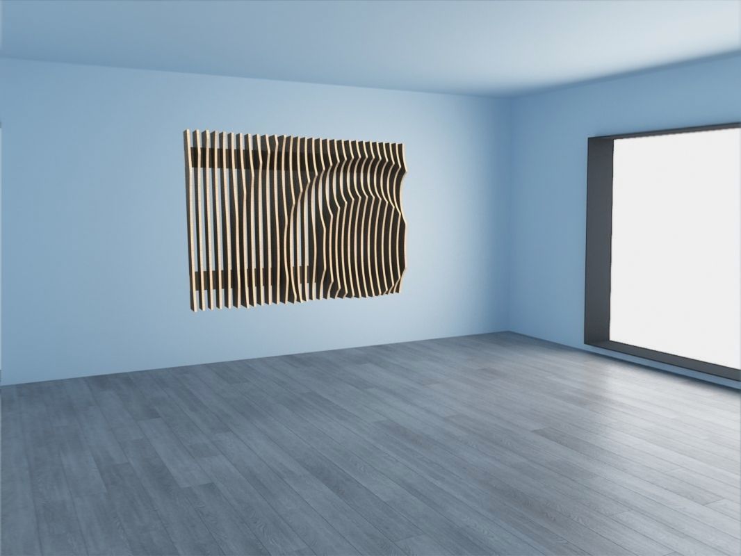 Parametric Wall O 3D model_5