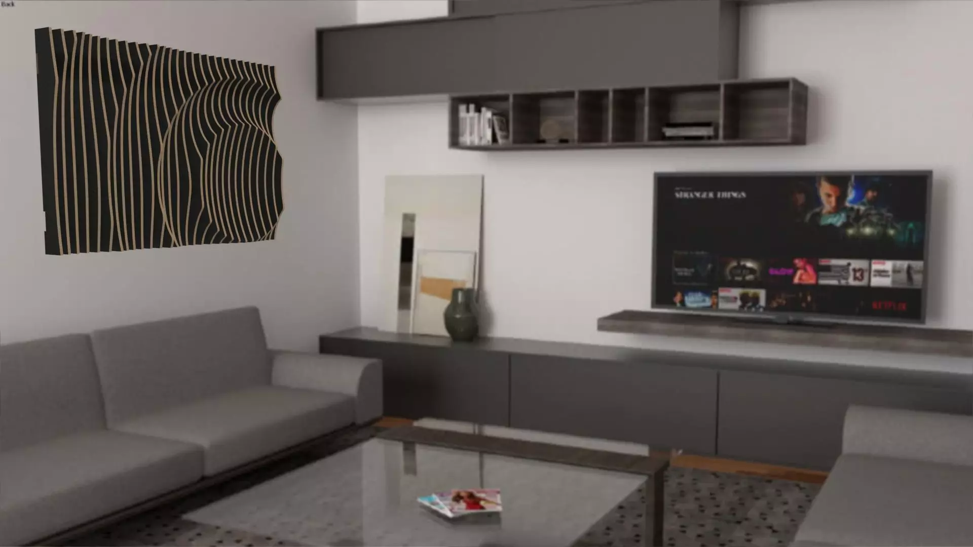 Parametric Wall O 3D model_0