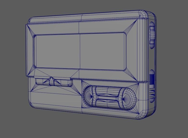 Pager Low-poly 3D model_7