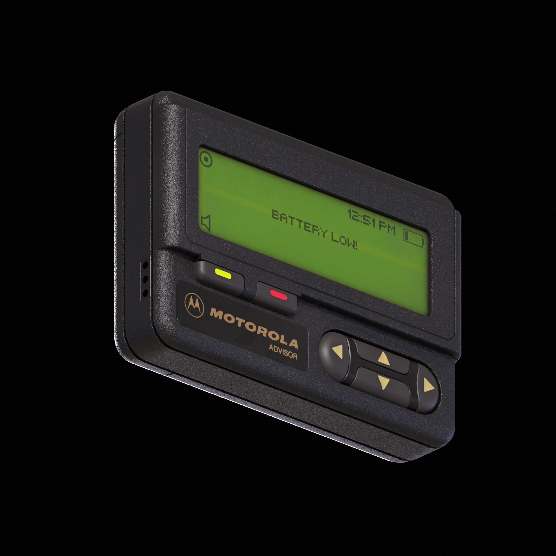Pager Low-poly 3D model_6