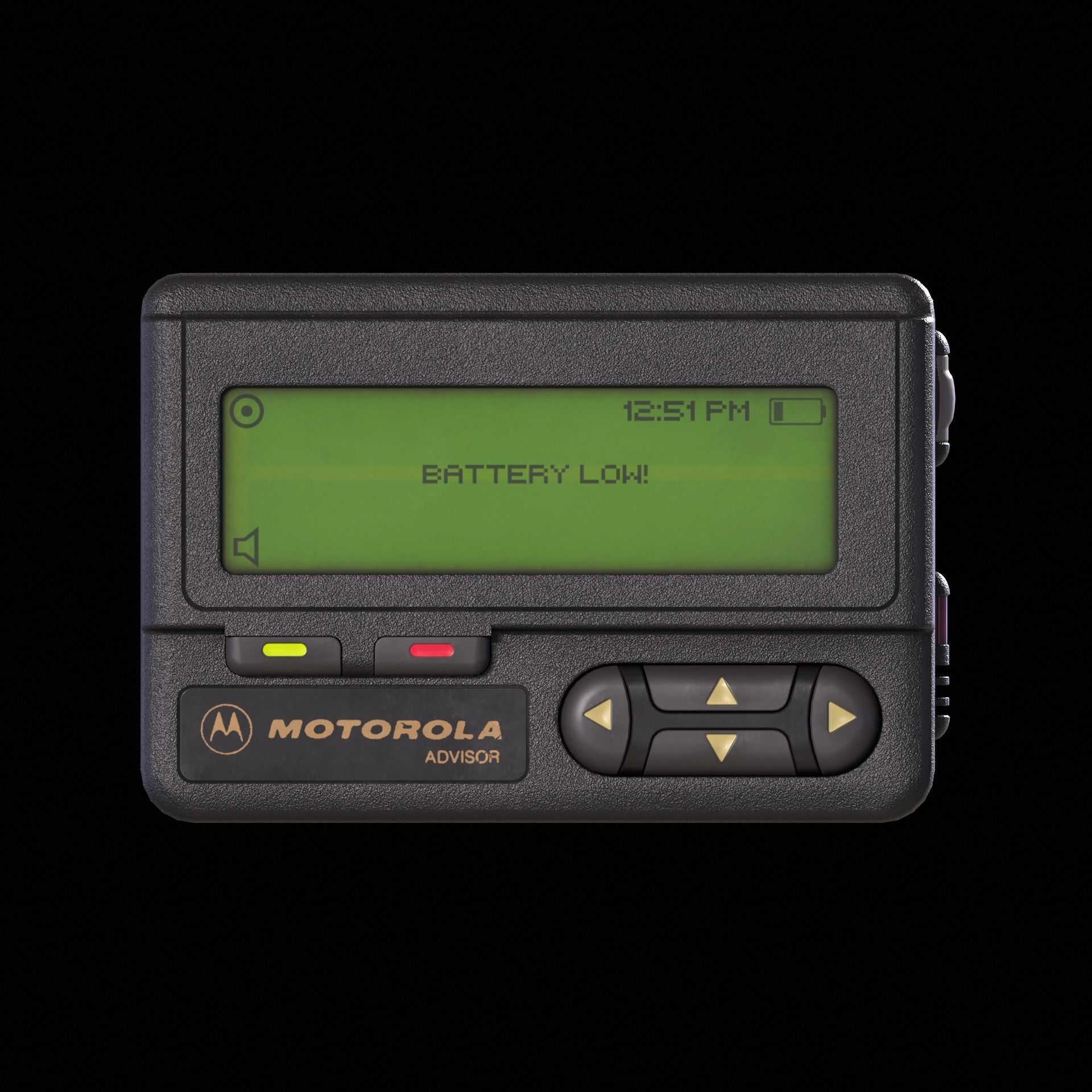 Pager Low-poly 3D model_2
