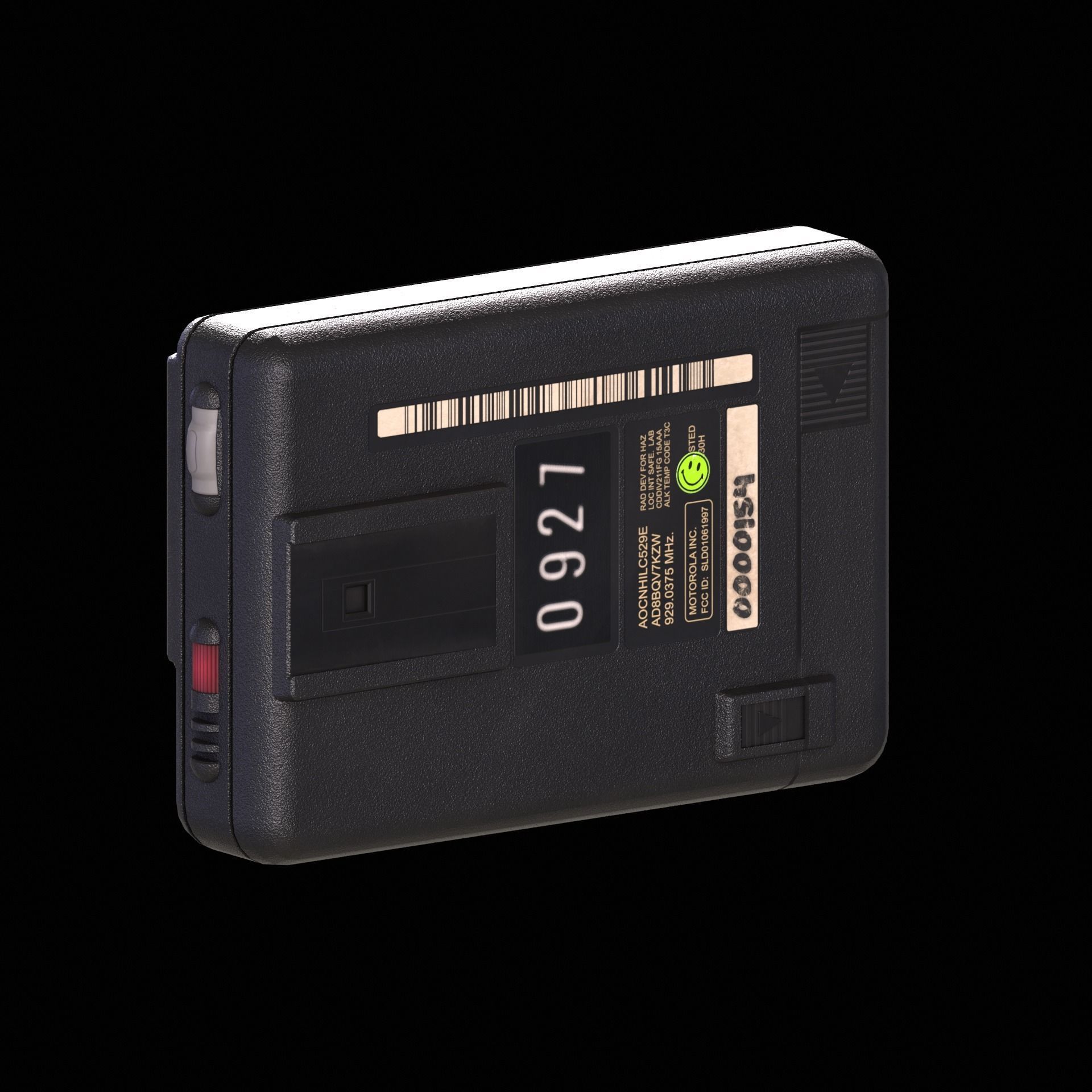 Pager Low-poly 3D model_5