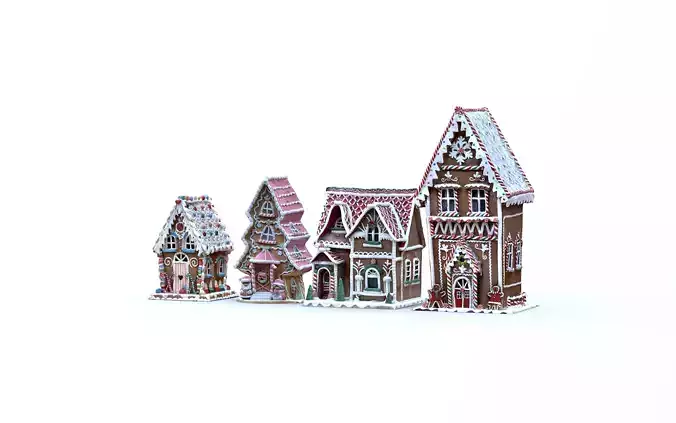 Gingerbread Houses Scan Pack 