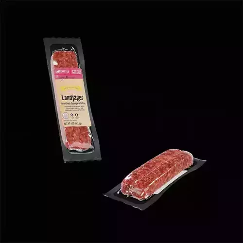 Snack Sausage Landjager 3D model