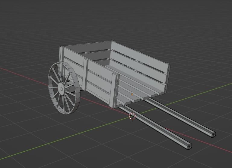 Medeival Wagons Low-poly 3D model_7