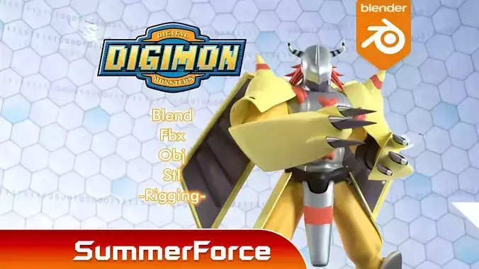 WarGreymon - Digimon 3D model